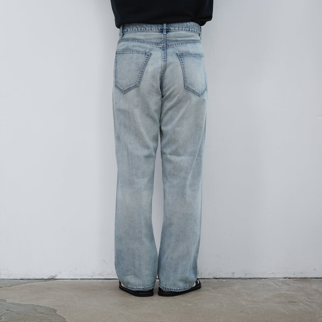 26SS】AURALEE FADED SELVEDGE LIGHT DENIM WIDE PANTS – Chum!