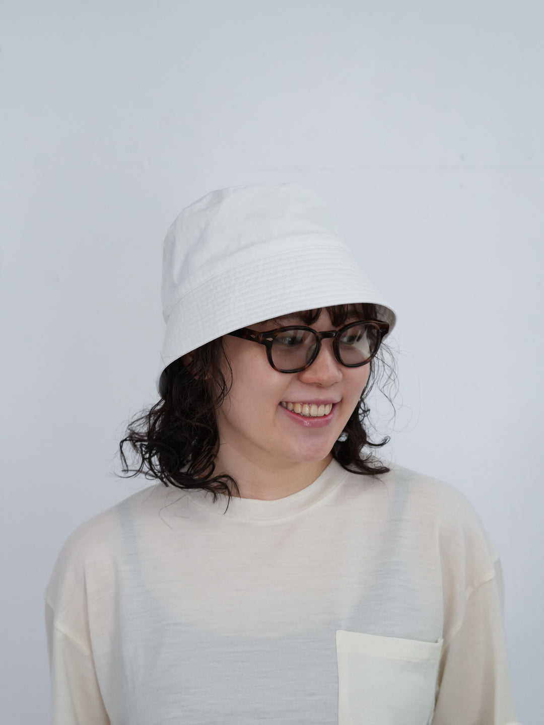 AURALEE GARMENT-DYED FINX CHINO BUCKET HAT MADE BY KIJIMA TAKAYUKI