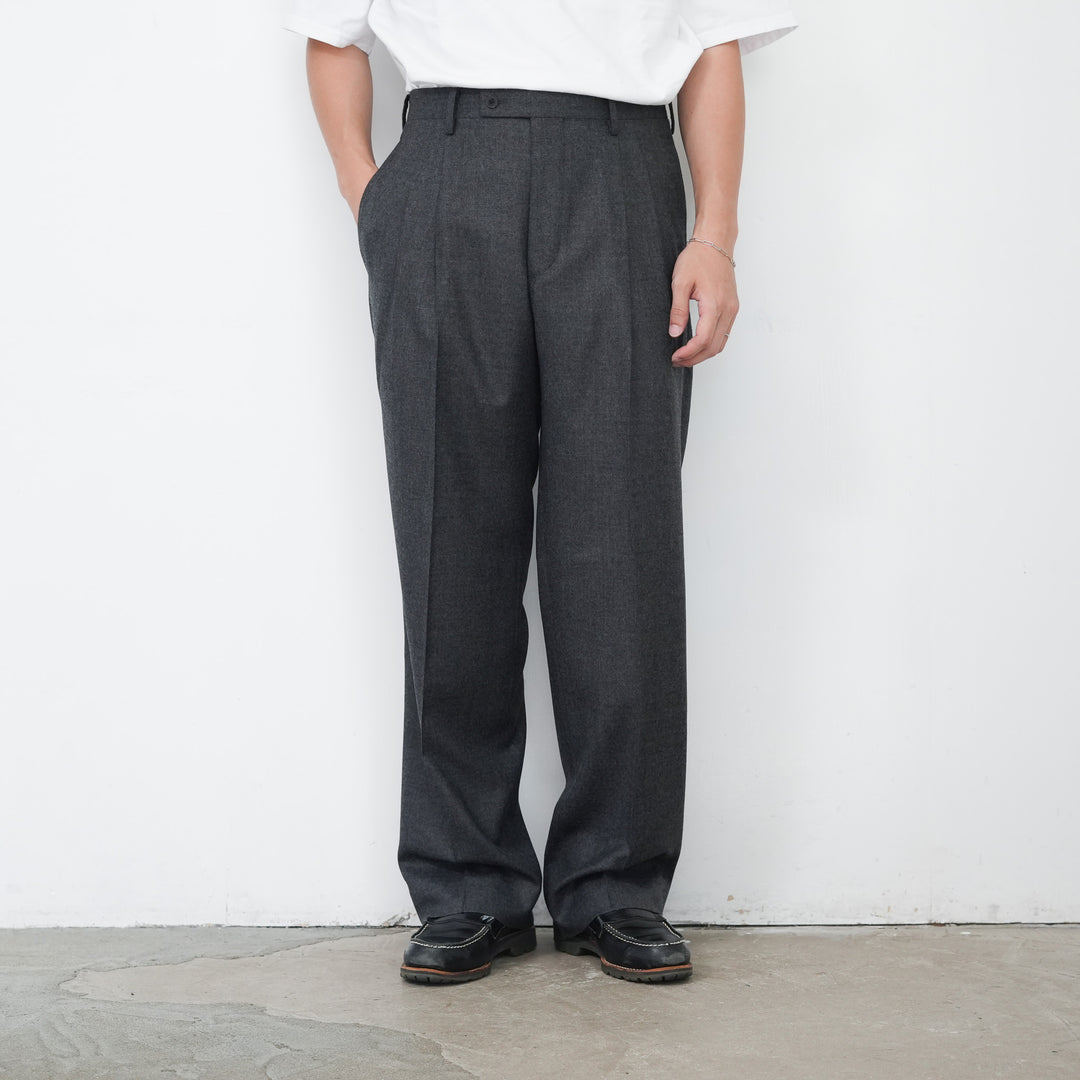 26AW】AURALEE SUPER LIGHT WOOL TWO-TUCK SLACKS 