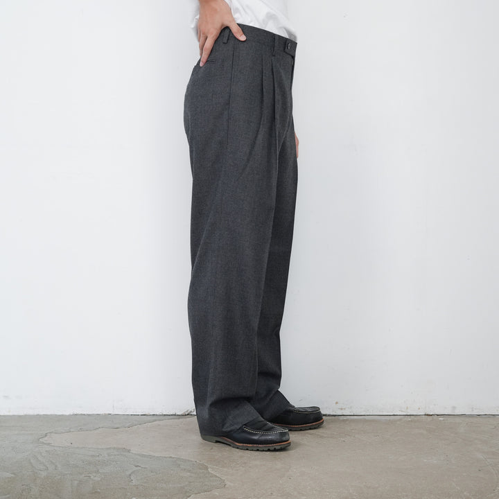 26AW】AURALEE SUPER LIGHT WOOL TWO-TUCK SLACKS 