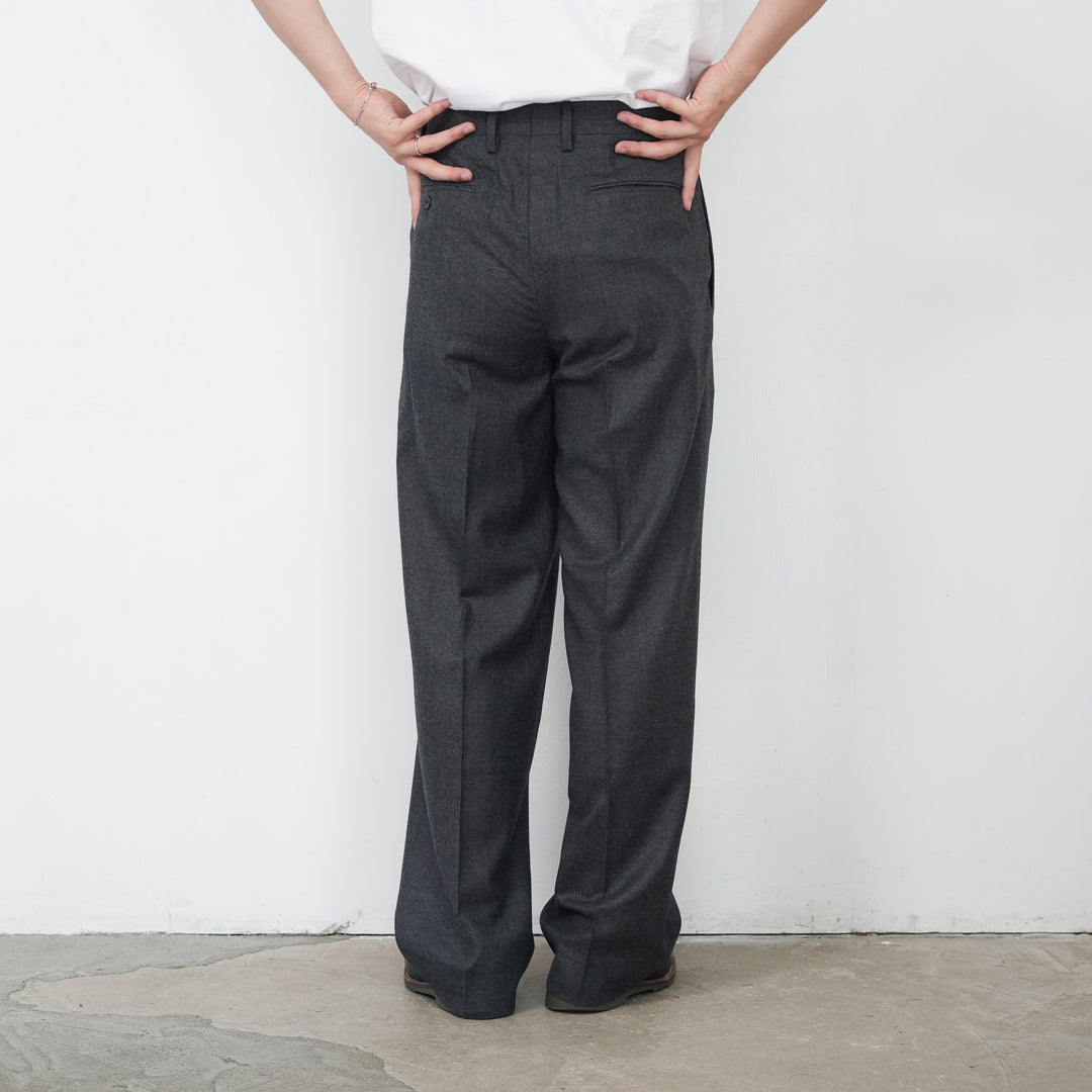 26AW】AURALEE SUPER LIGHT WOOL TWO-TUCK SLACKS 