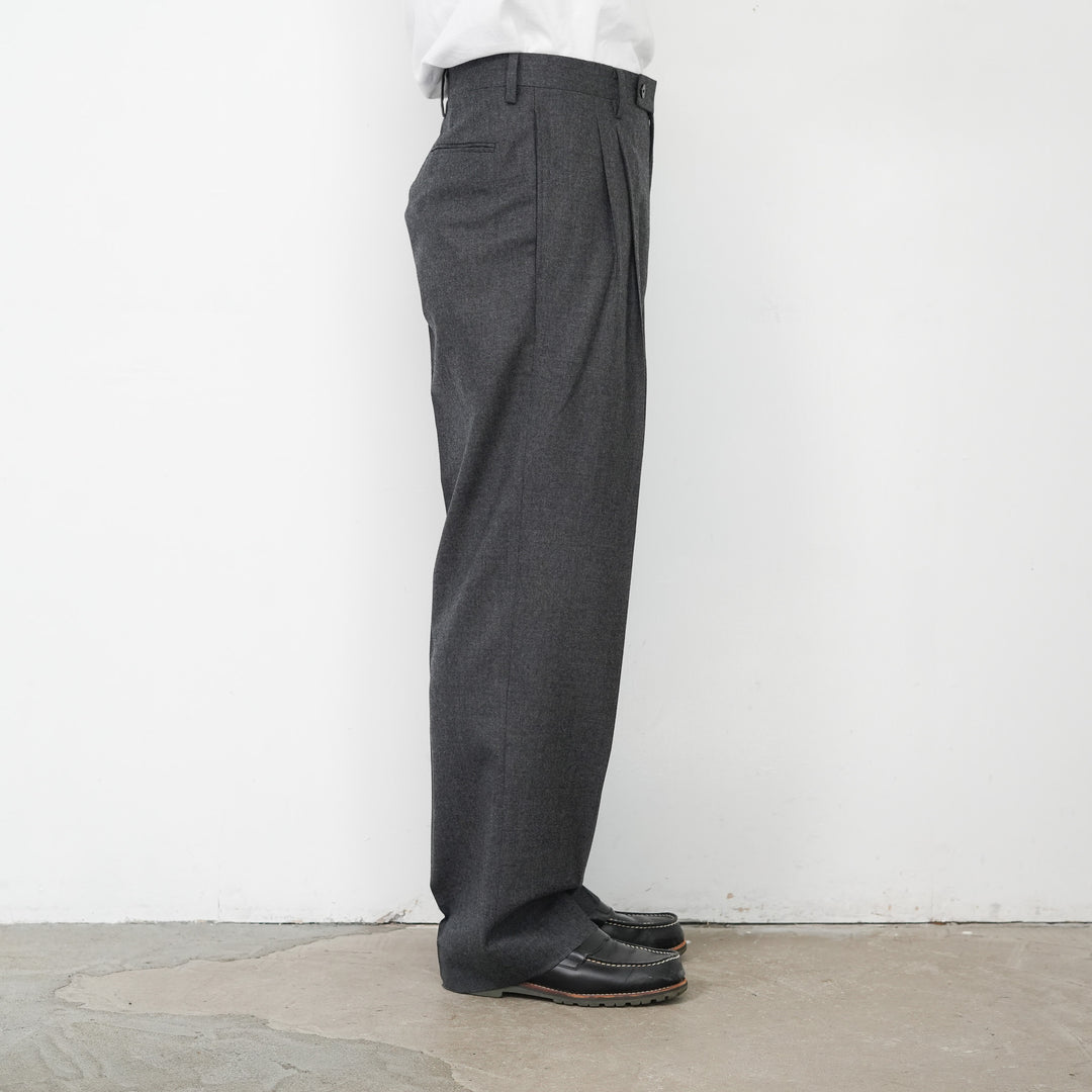 26AW】AURALEE SUPER LIGHT WOOL TWO-TUCK SLACKS 
