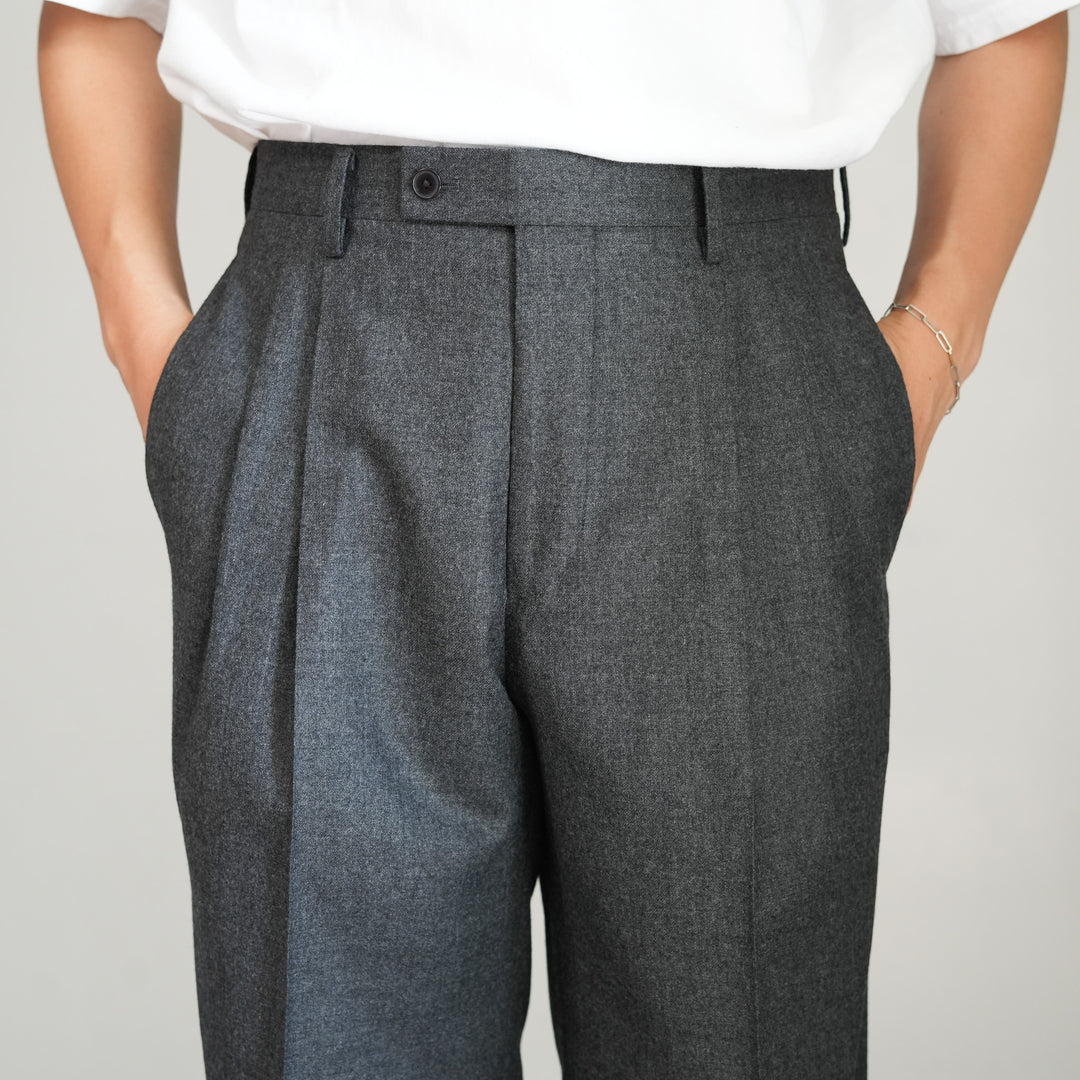 26AW】AURALEE SUPER LIGHT WOOL TWO-TUCK SLACKS 