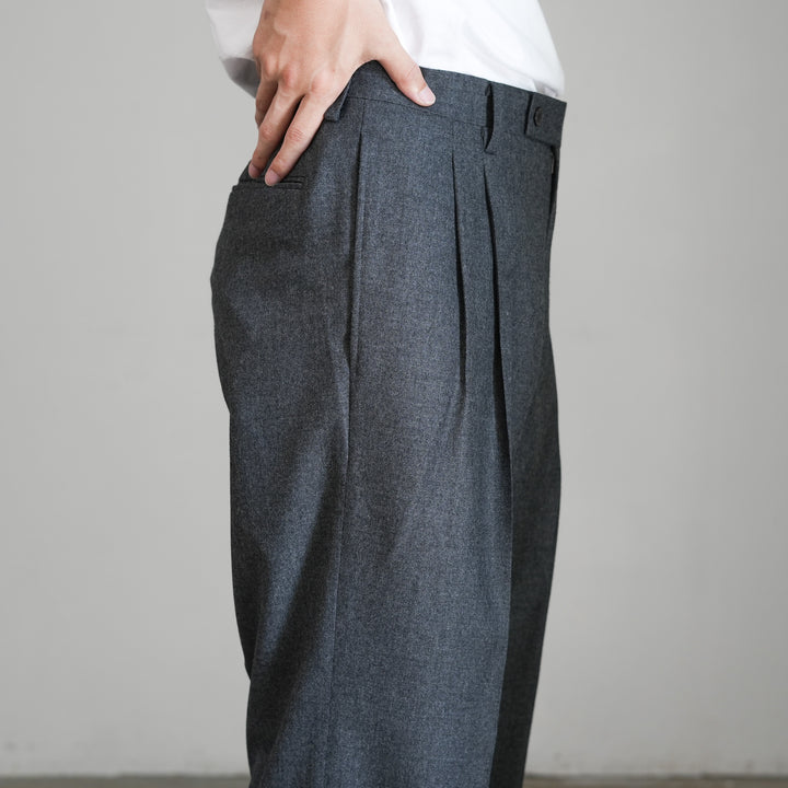 26AW】AURALEE SUPER LIGHT WOOL TWO-TUCK SLACKS 