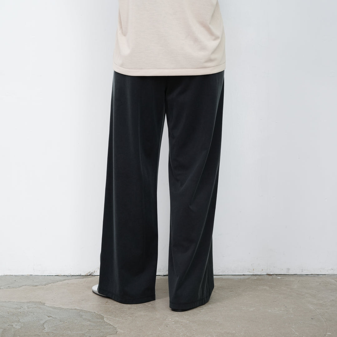 26AW】PHEENY Peach Saten Layered Apron Pants 