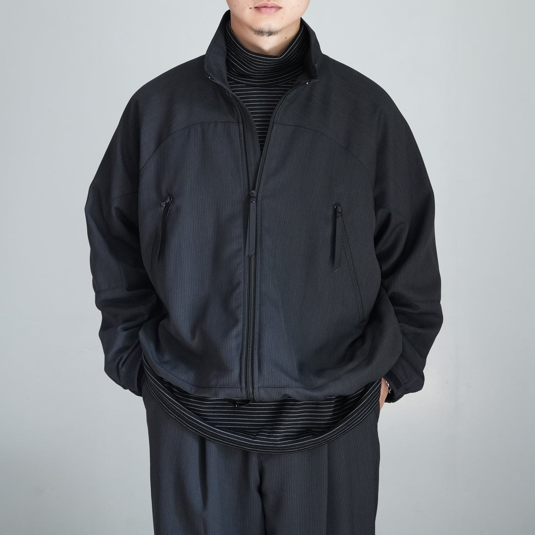 26AW】Graphpaper Melange Pique Zip-up Stand Collar Jacket 