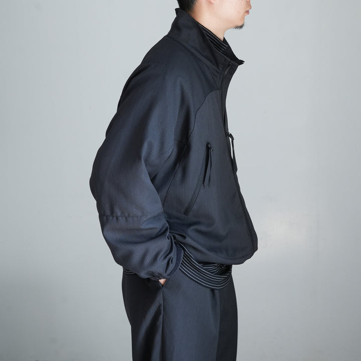 26AW】Graphpaper Melange Pique Zip-up Stand Collar Jacket 