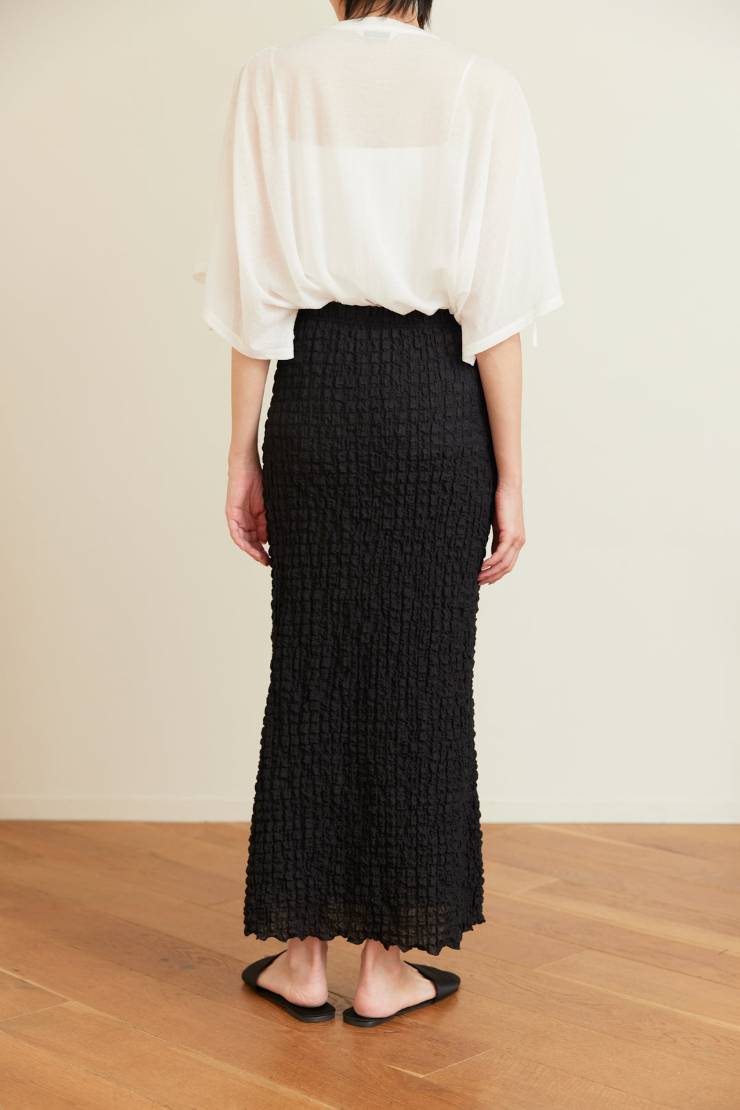 PHEENY 【26SS 】Shrink Lace Frill Skirt 26SS】PHEENY Shrink Lace Frill Skirt 