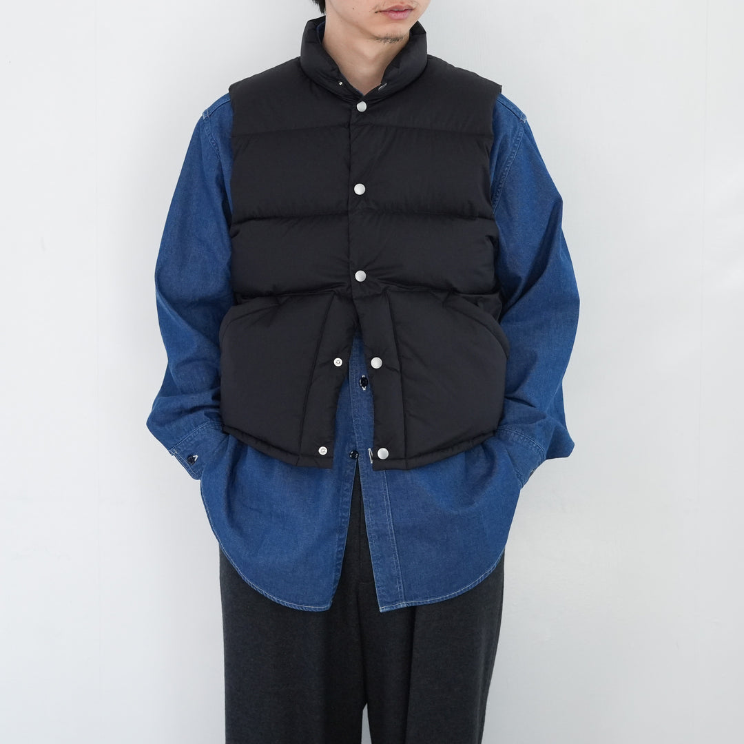 25AW】AURALEE SUPER LIGHT NYLON RIPSTOP DOWN VEST 