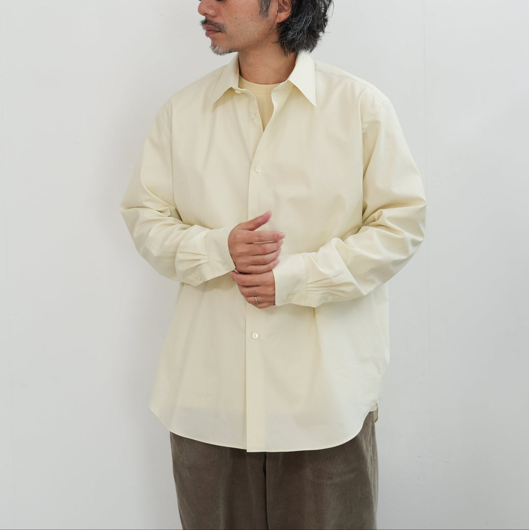 26SS】AURALEE WASHED FINX TWILL SHIRT 