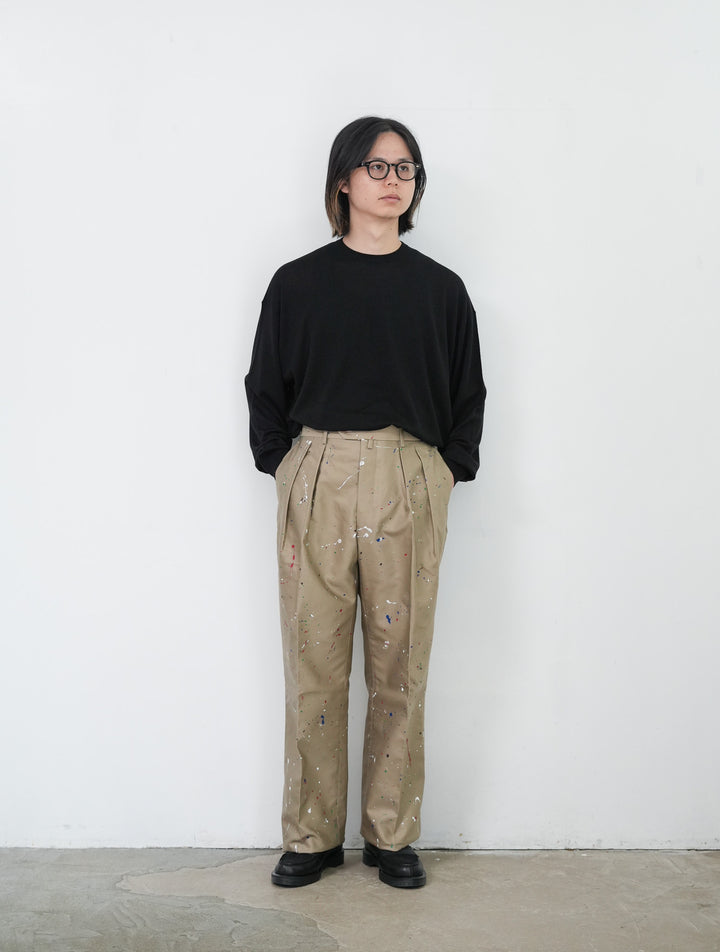 パンツ NEAT GIZA COTTON MOLESKIN wide Paint 46 NEAT 