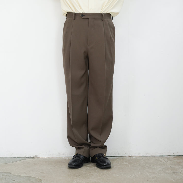 26SS】AURALEE LIGHT WOOL MAX GABARDINE TWO-TUCK SLACKS 