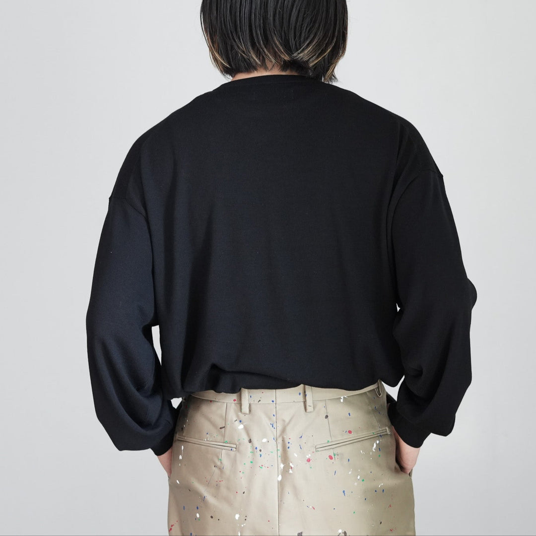 High Gauge L/S Oversized Crew Neck Knit High Gauge L/S Oversized