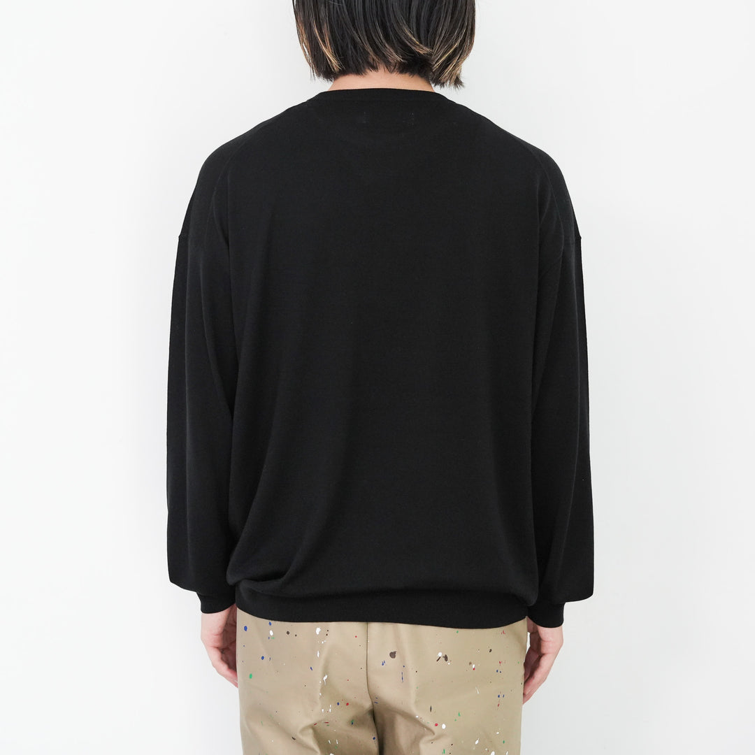 Graphpaper High Gauge L/S Oversized Crew Neck Knit 