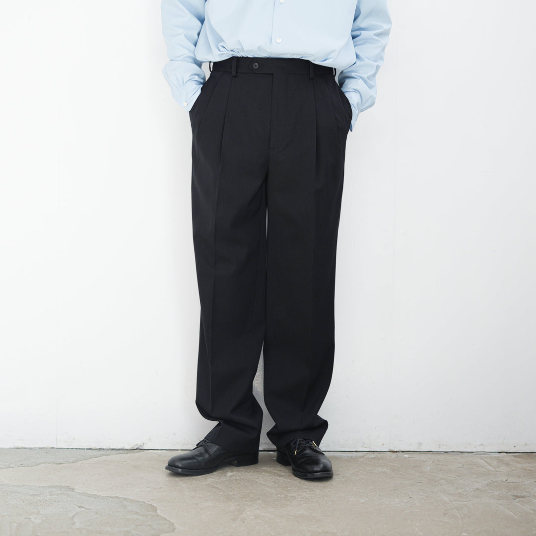 26SS】AURALEE LIGHT WOOL MAX GABARDINE TWO-TUCK SLACKS