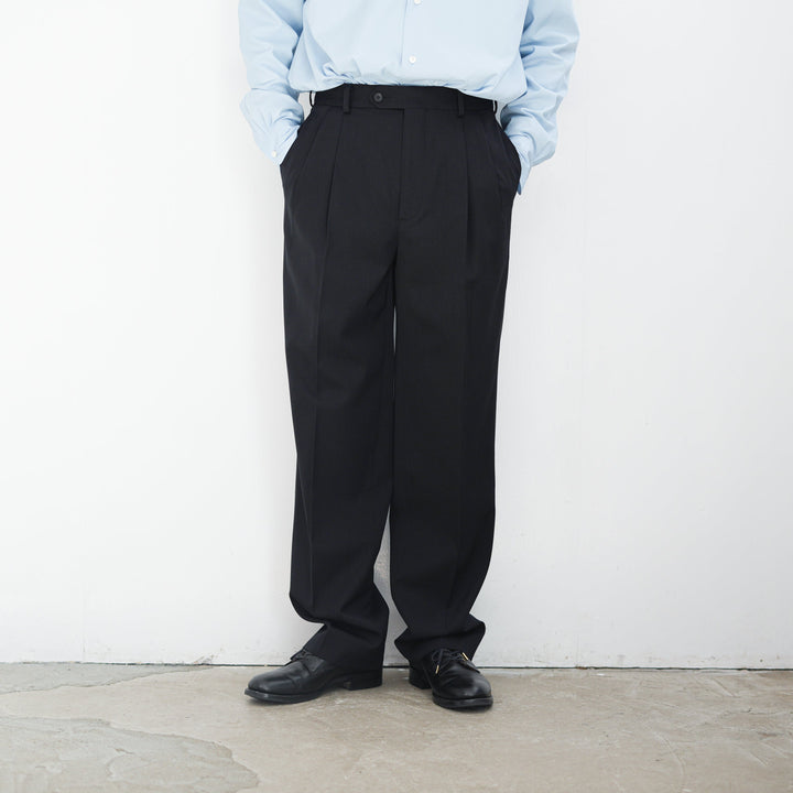 26SS】AURALEE LIGHT WOOL MAX GABARDINE TWO-TUCK SLACKS