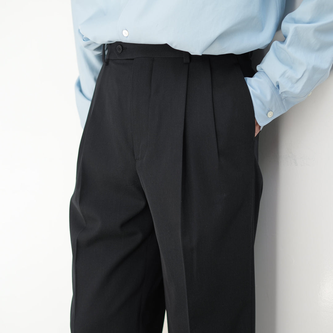 26SS】AURALEE LIGHT WOOL MAX GABARDINE TWO-TUCK SLACKS