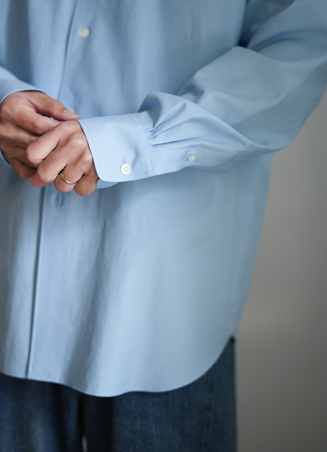 26SS】AURALEE WASHED FINX TWILL SHIRT 