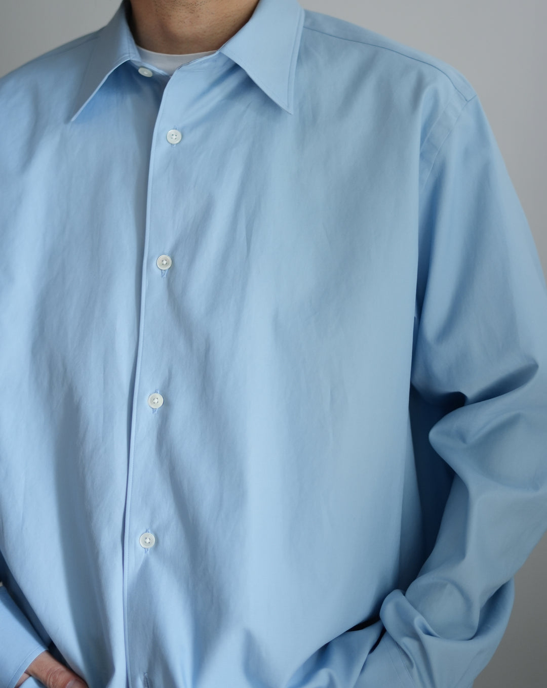 26SS】AURALEE WASHED FINX TWILL SHIRT 