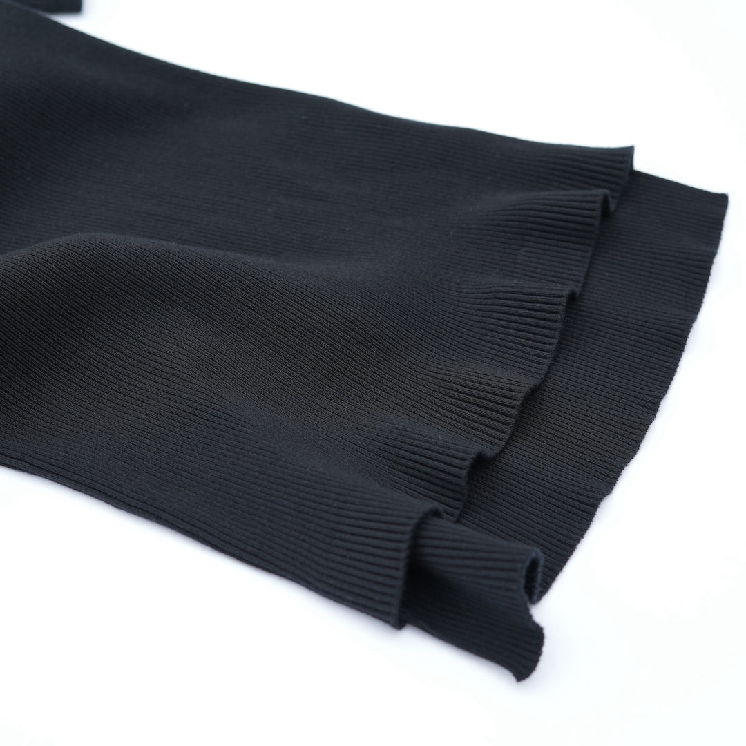 AURALEE COTTON HIGH GAUGE RIB KNIT TEE 