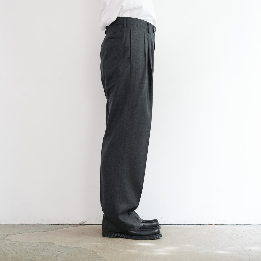 25AW】AURALEE SUPER LIGHT WOOL TWO-TUCK SLACKS 