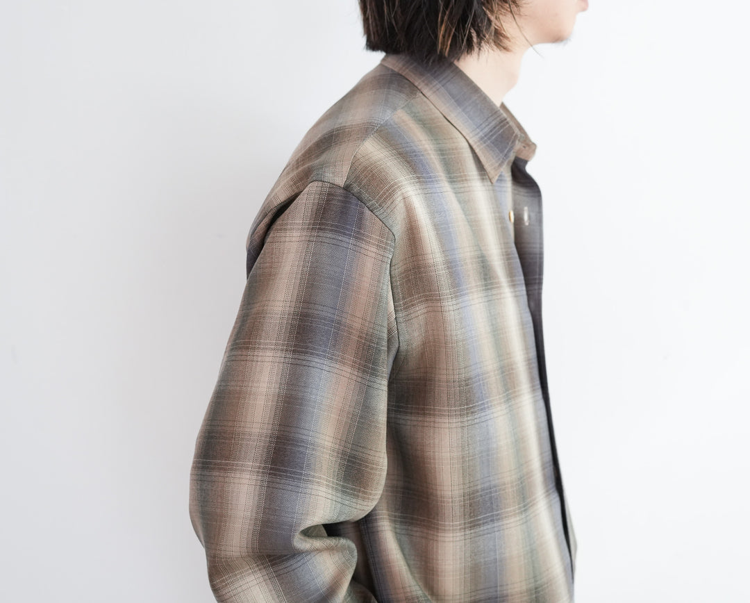 25AW】AURALEE SUPER LIGHT WOOL CHECK SHIRT 