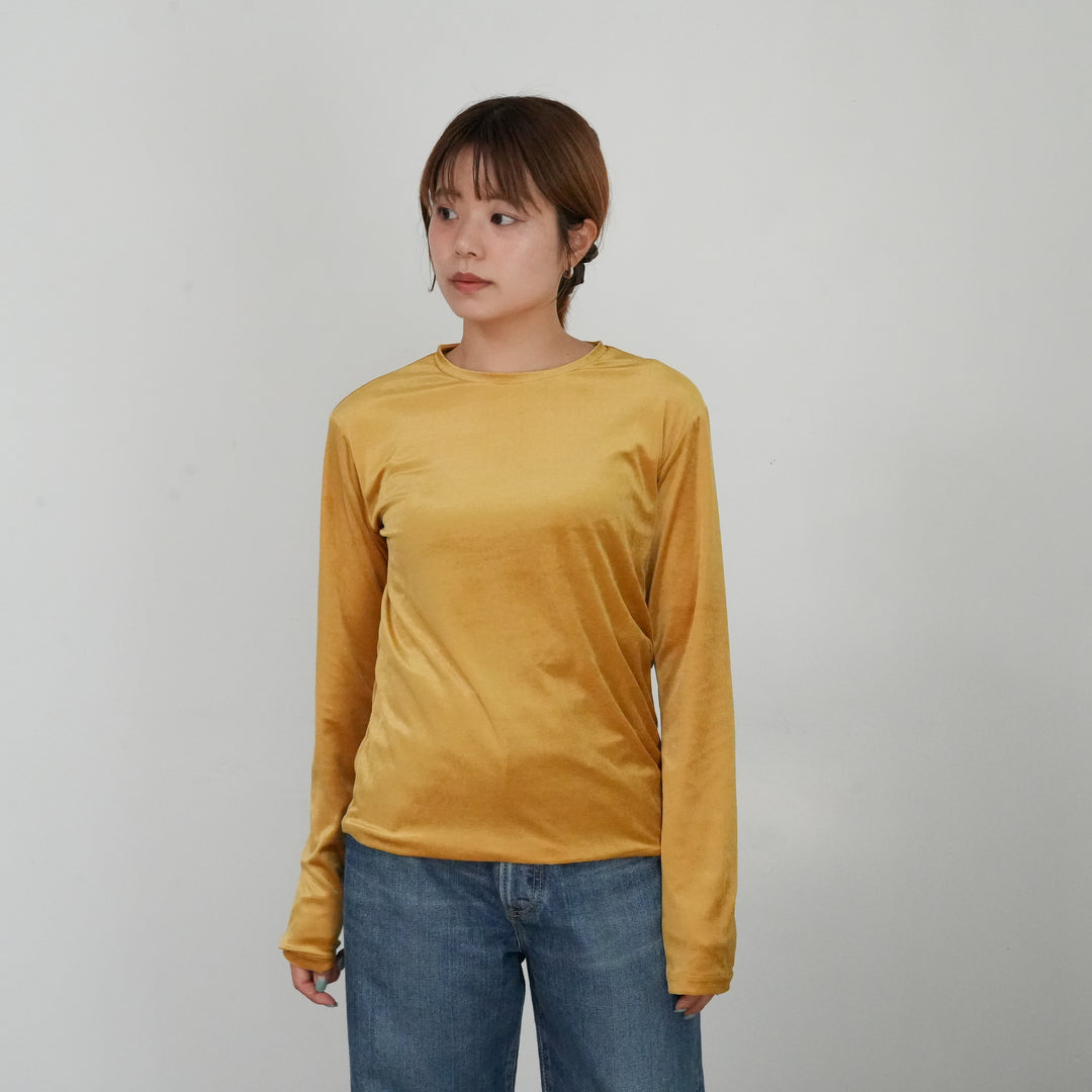 25AW】THE SHINZONE VELOUR LONG SLEEVE TEE 
