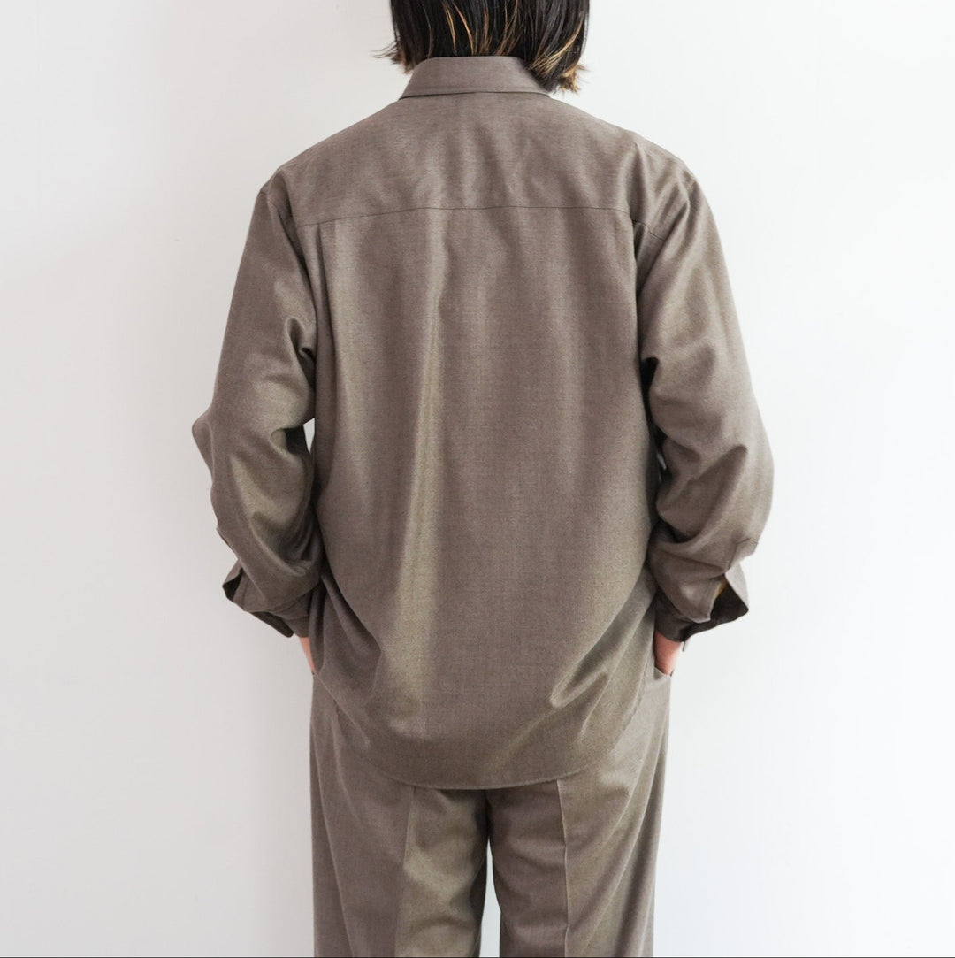 25AW】AURALEE SUPER LIGHT WOOL SHIRT 