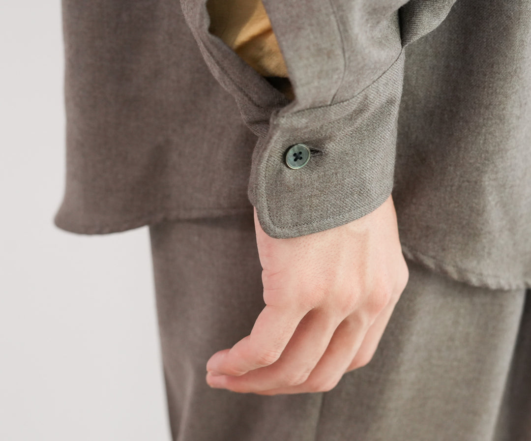 25AW】AURALEE SUPER LIGHT WOOL SHIRT 