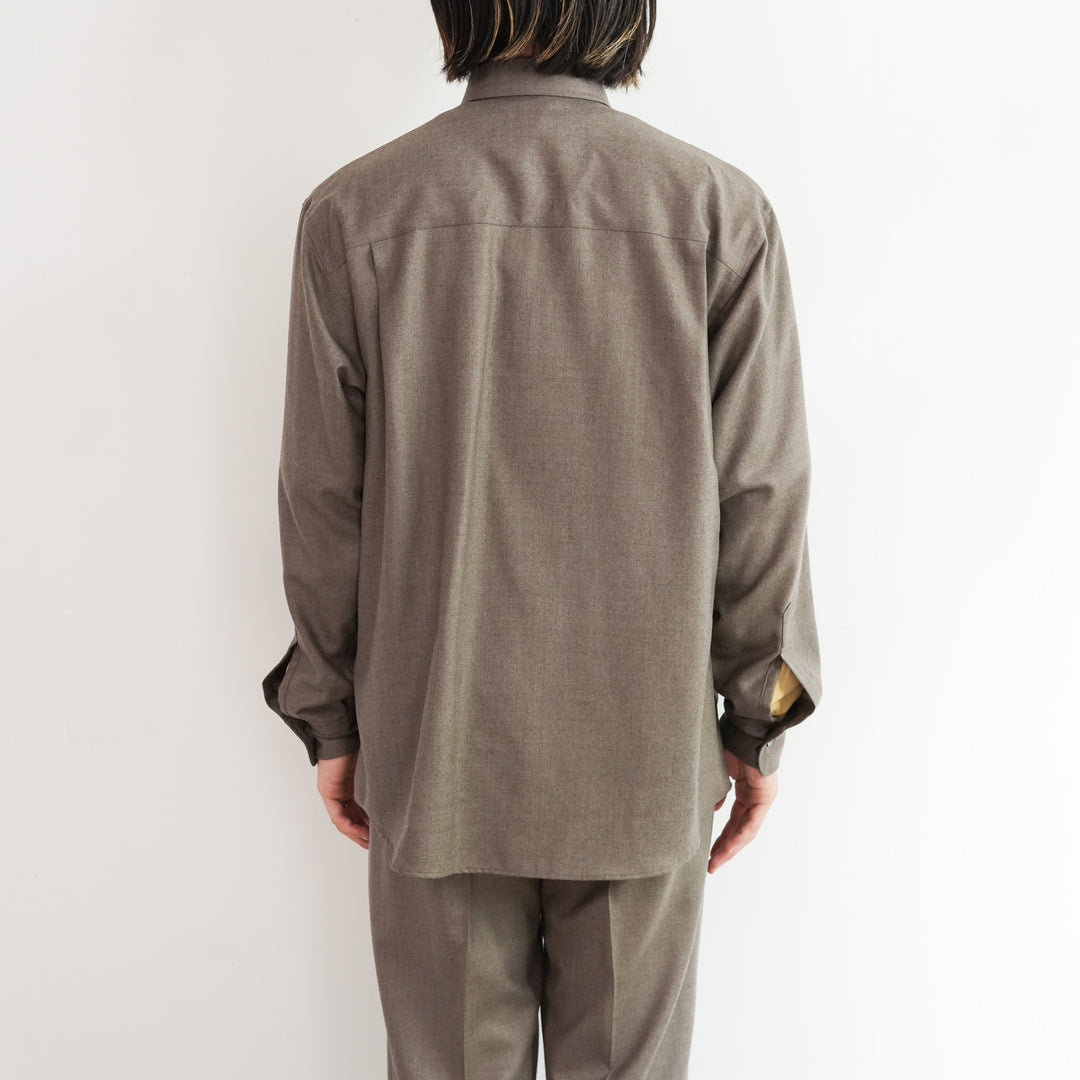 定価4.95万　AURALEE25年秋冬モデル　ウールシャツ　サイズ3　全完売品 25AW】AURALEE SUPER LIGHT WOOL SHIRT 