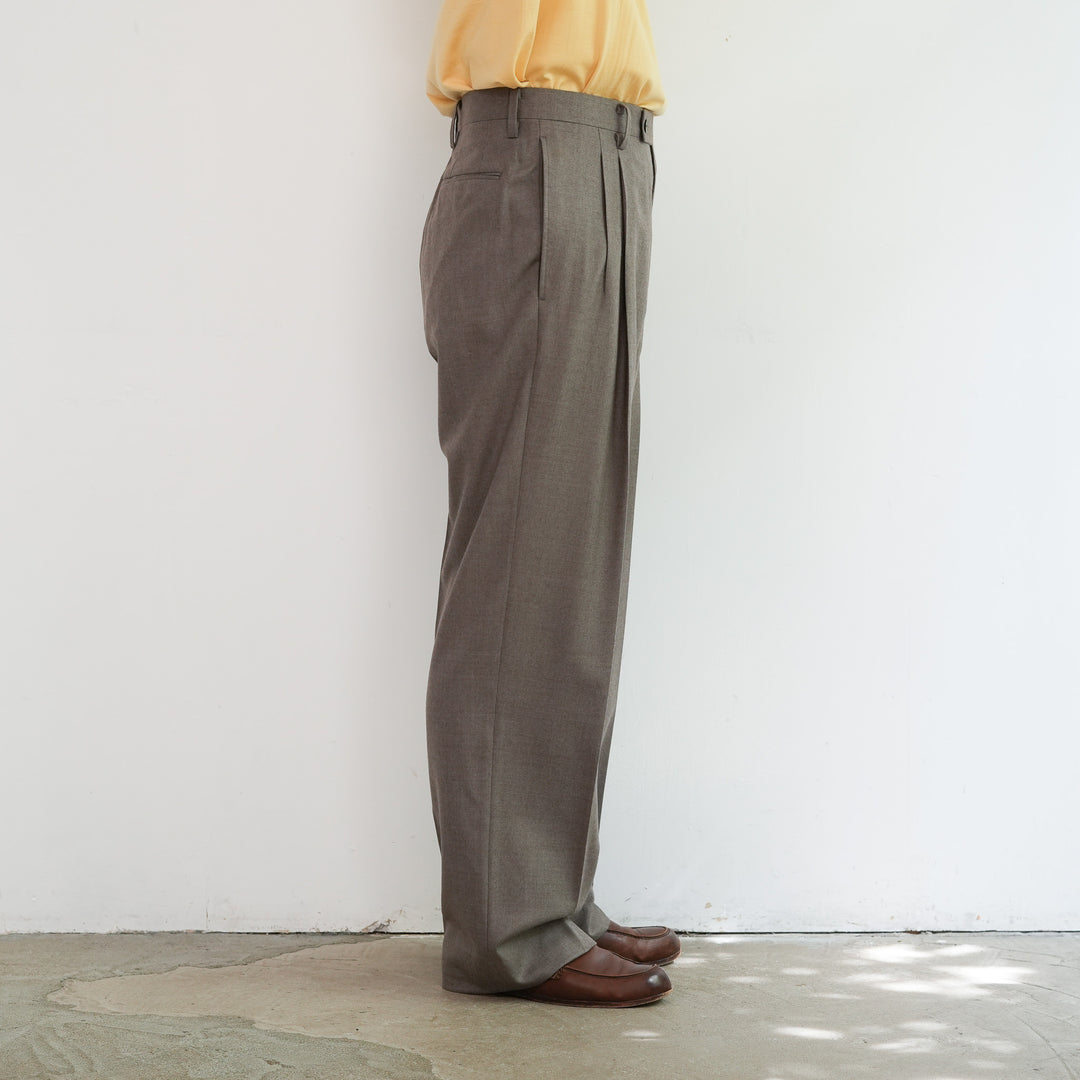 25AW】AURALEE SUPER LIGHT WOOL TWO-TUCK SLACKS 
