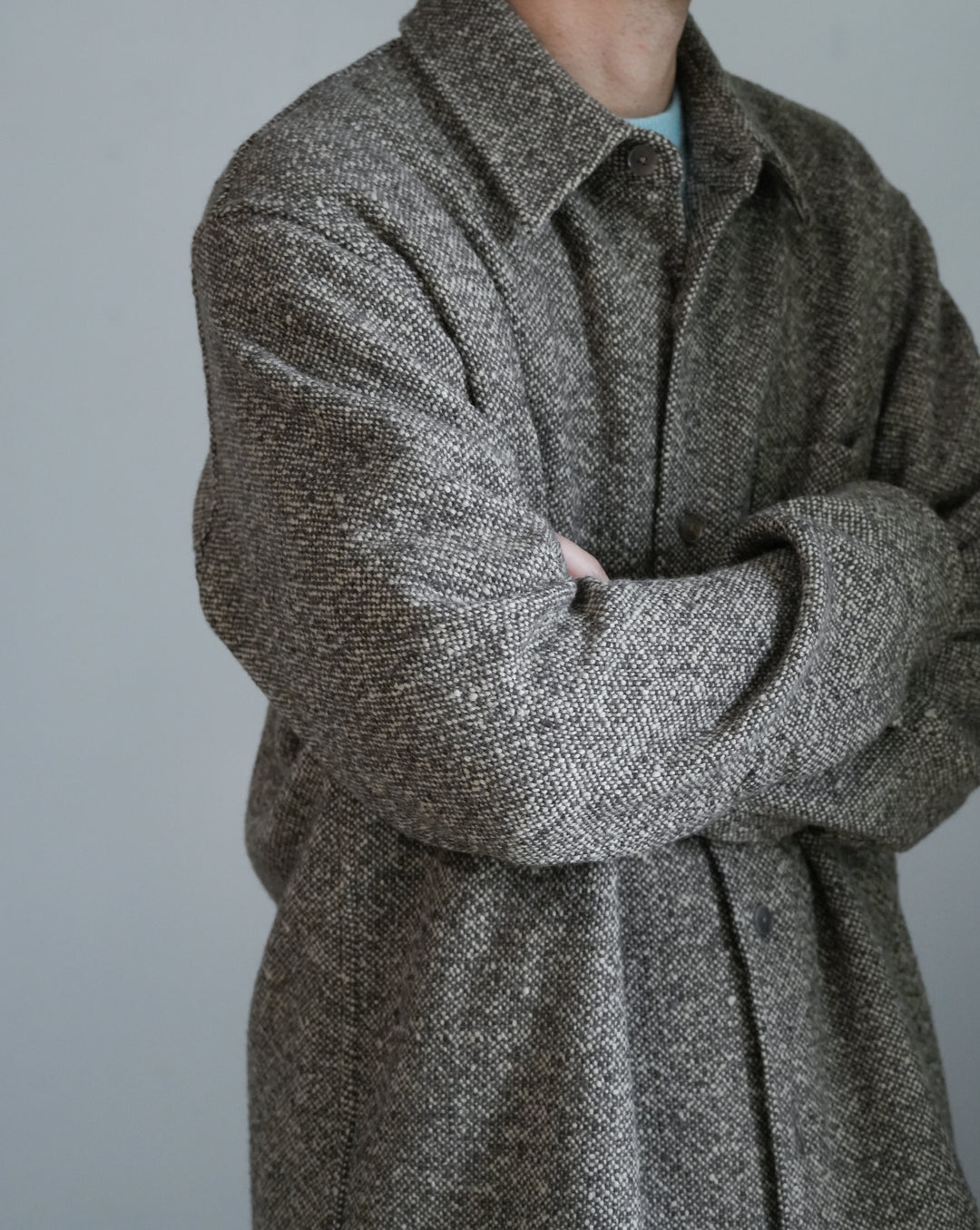 25AW】AURALEE HOMESPUN TWEED SHIRT BLOUSON – Chum!