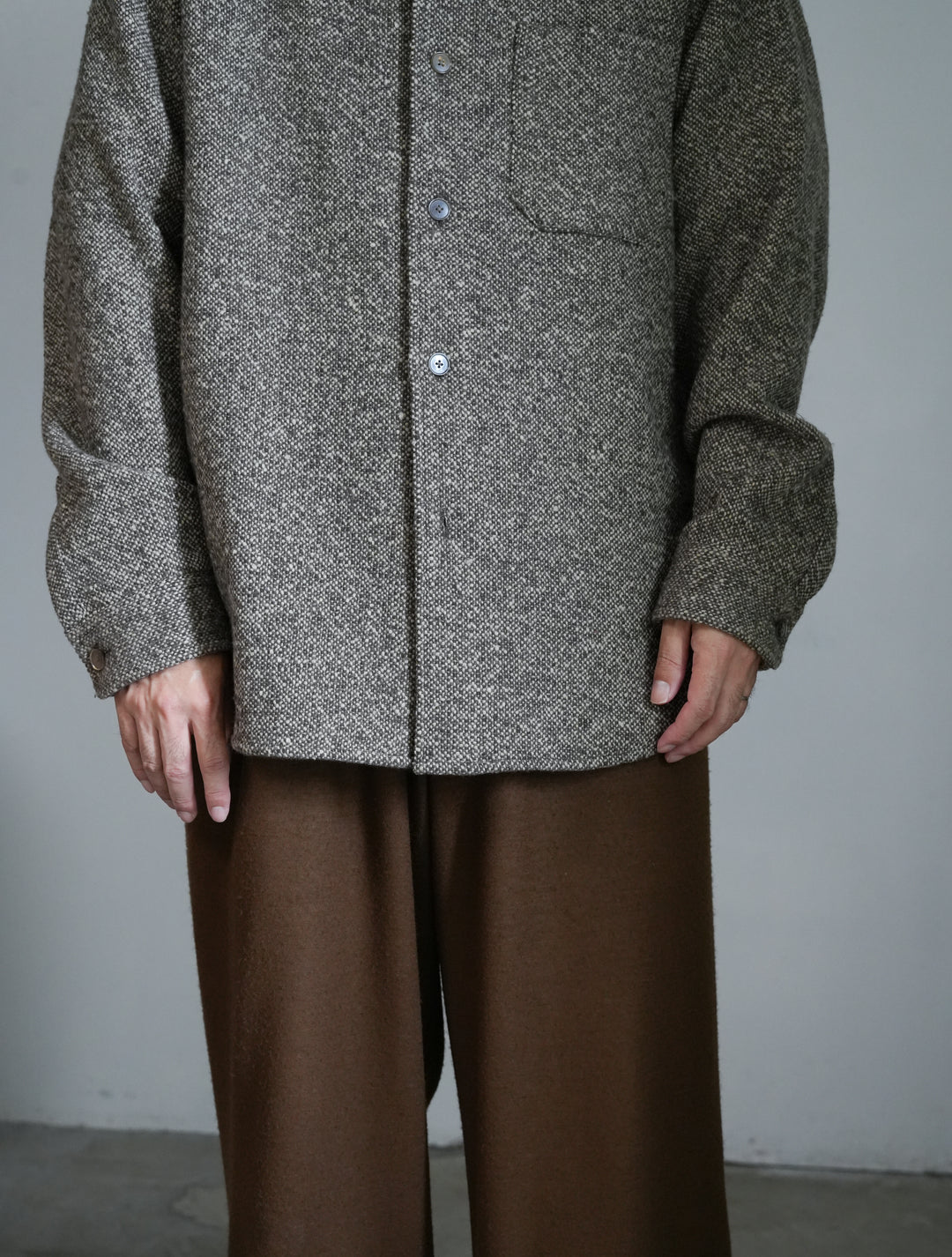 25AW】AURALEE HOMESPUN TWEED SHIRT BLOUSON – Chum!