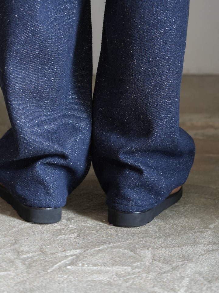 26AW】AURALEE SILK NEP DENIM 5P WIDE PANTS 