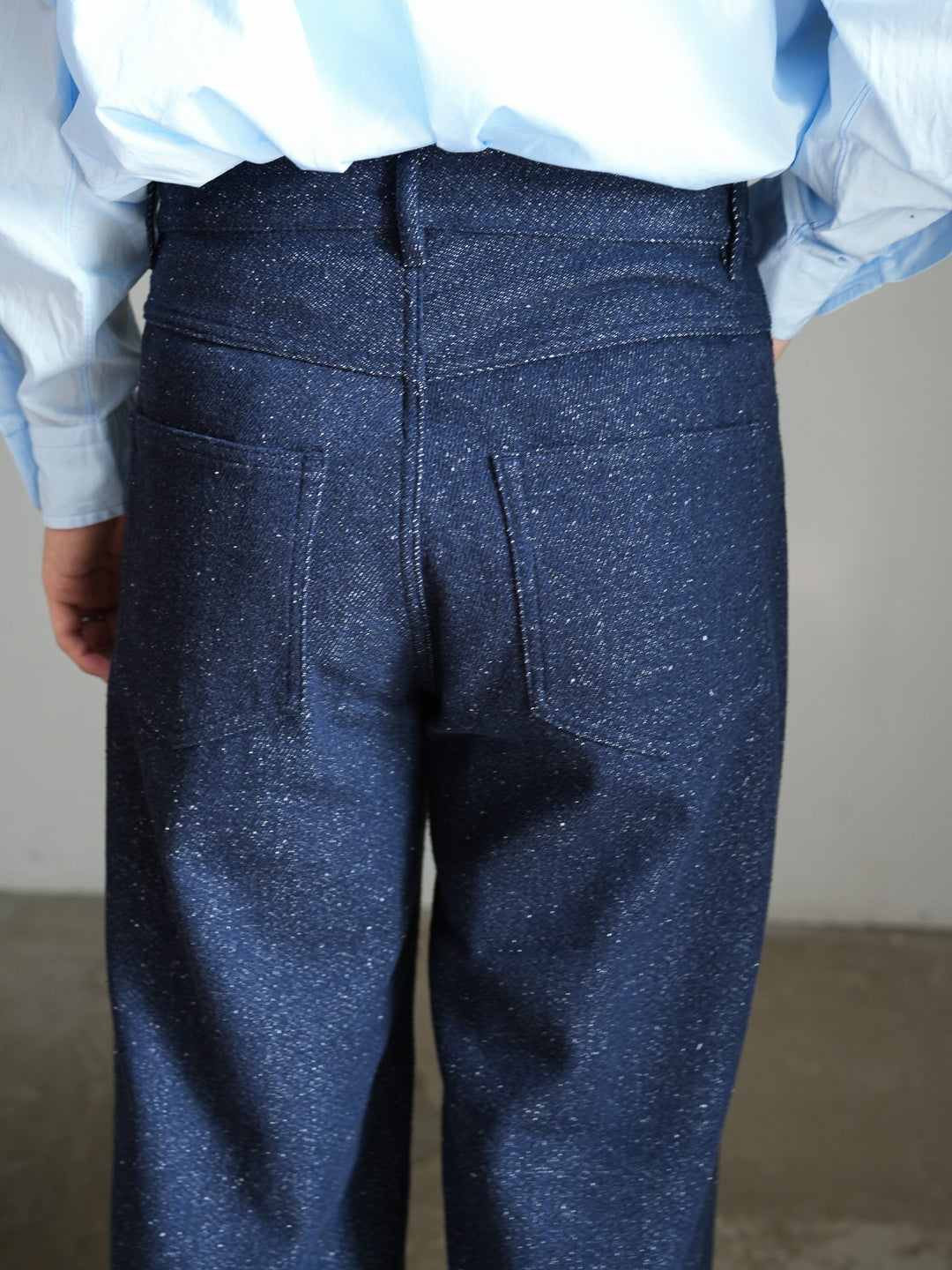 26AW】AURALEE SILK NEP DENIM 5P WIDE PANTS 
