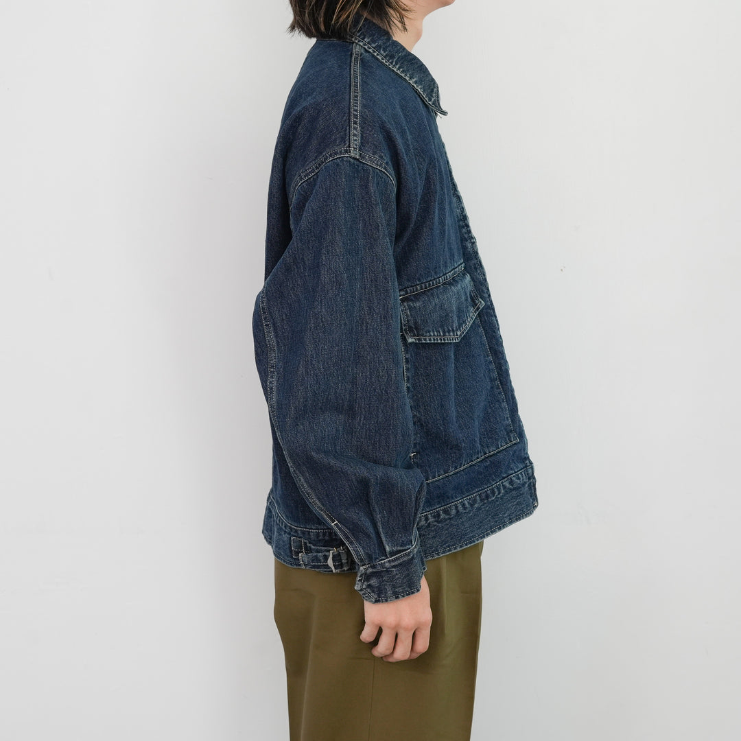 Graphpaper Selvage Denim Zip Jacket DARK FADE 