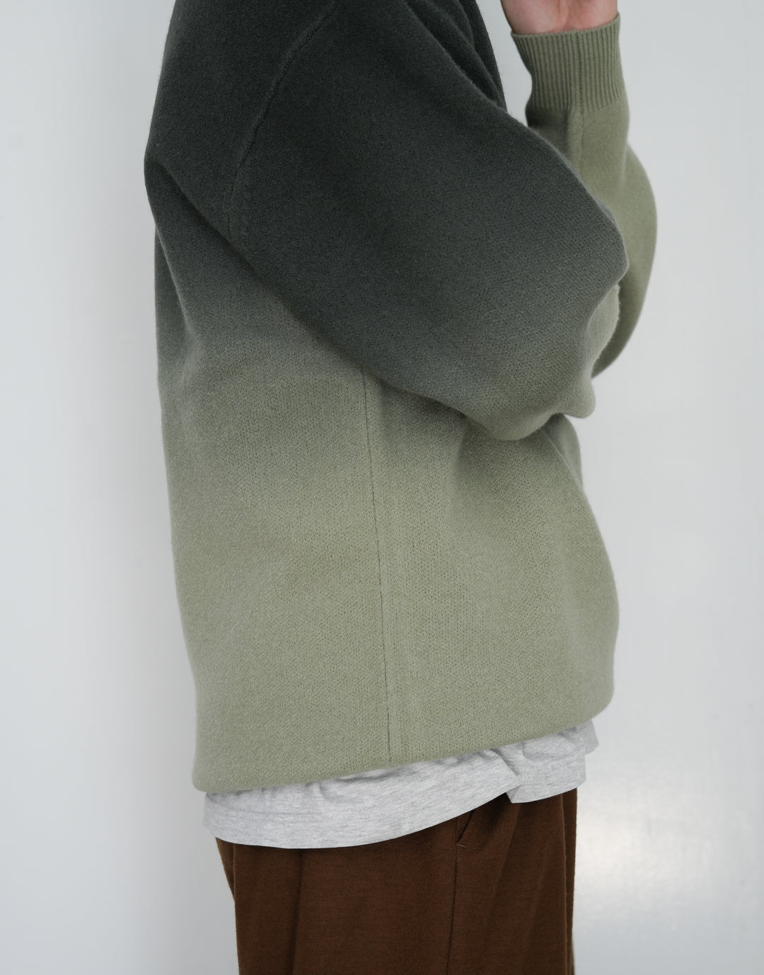 Graphpaper Gradient dyed wool High neck knit