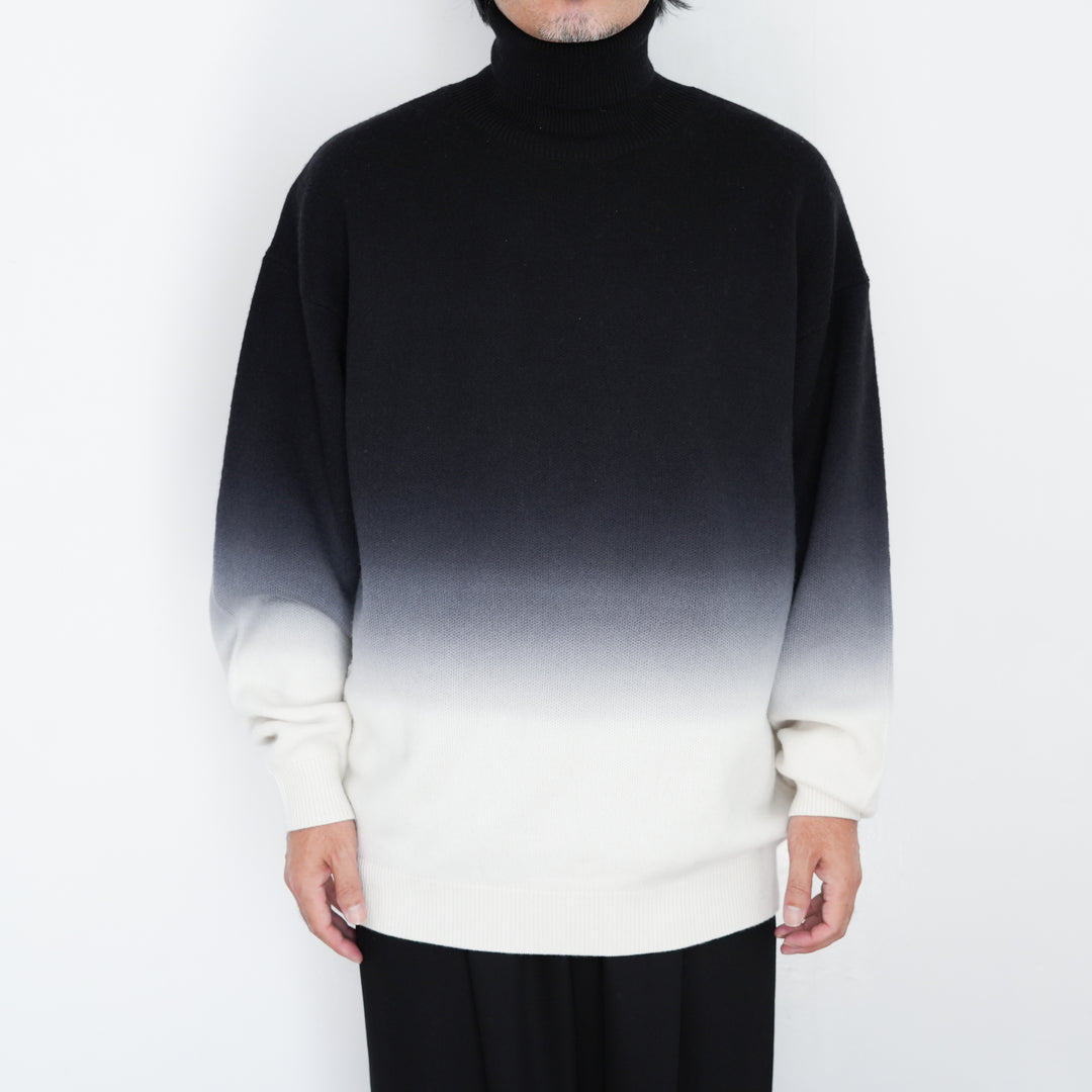 Graphpaper Gradient dyed wool High neck knit