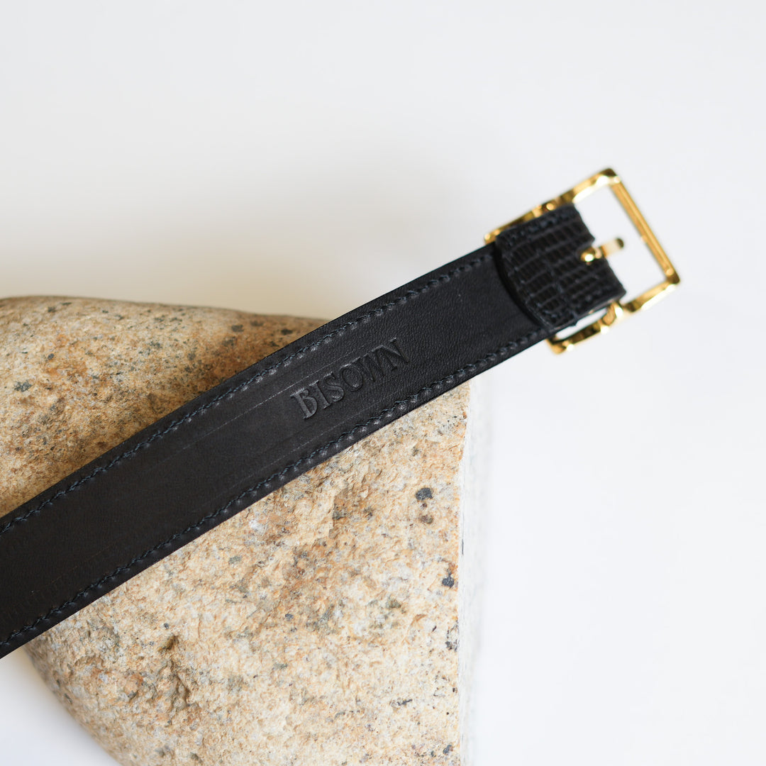 26SW】BISOWN LIZARD CLASSIC SQUARE BELT – Chum!