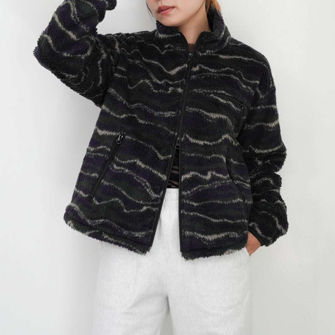 人気完売商品‼️Pheeny ウェーブボア　フリースブルゾン PHEENY/WAVE BOA JACKET(PURPLE)