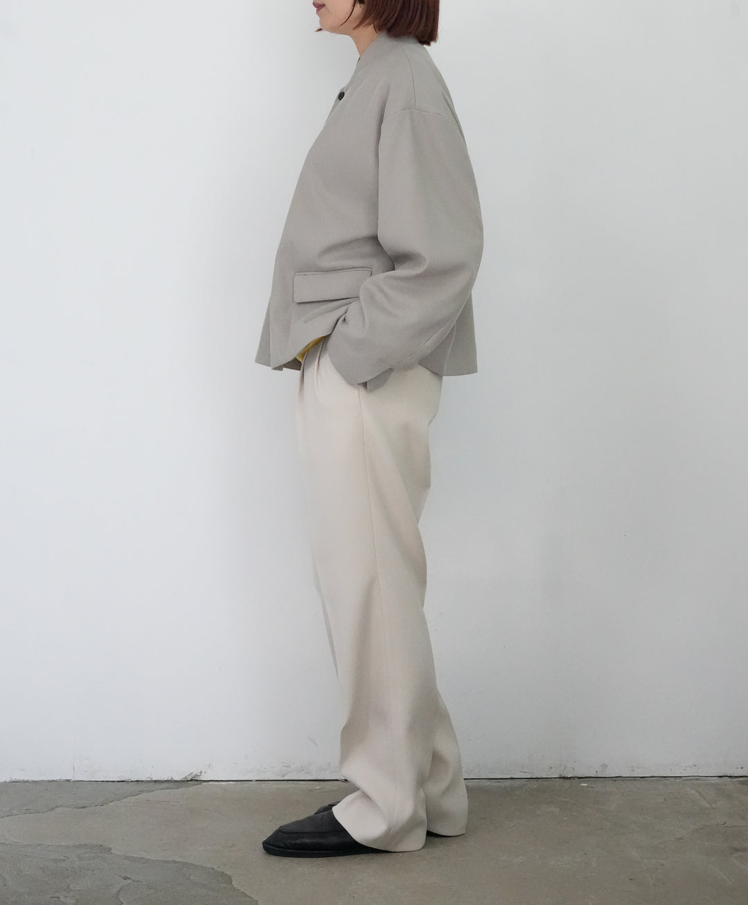 25AW】Graphpaper Techno Wool Nylon Stand Collar Short Jacket