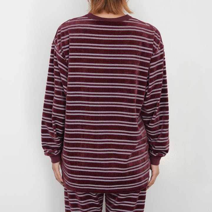 25AW】PHEENY Velvet border L/S 