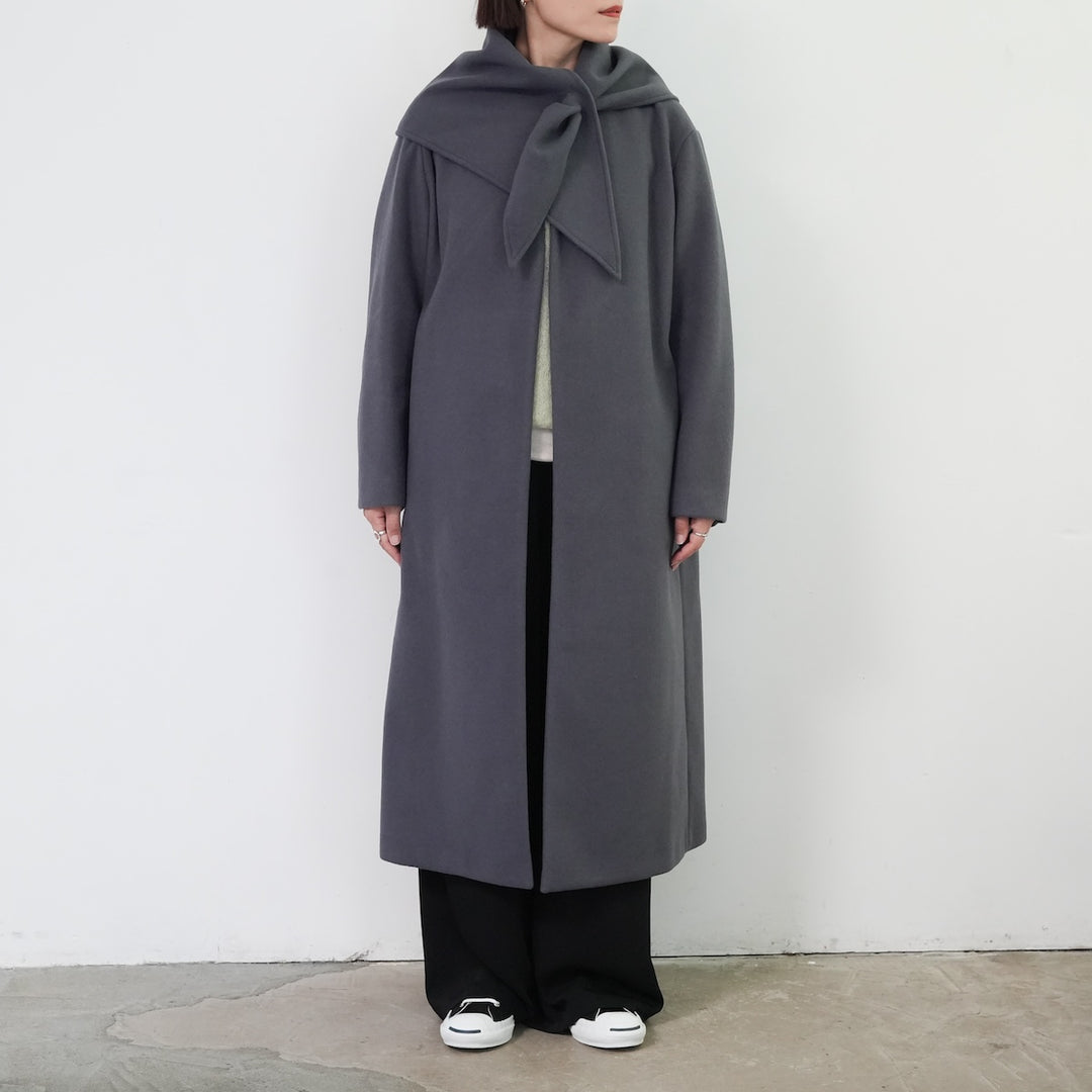 25AW】PHEENY Needle rever stretch scarf coat 