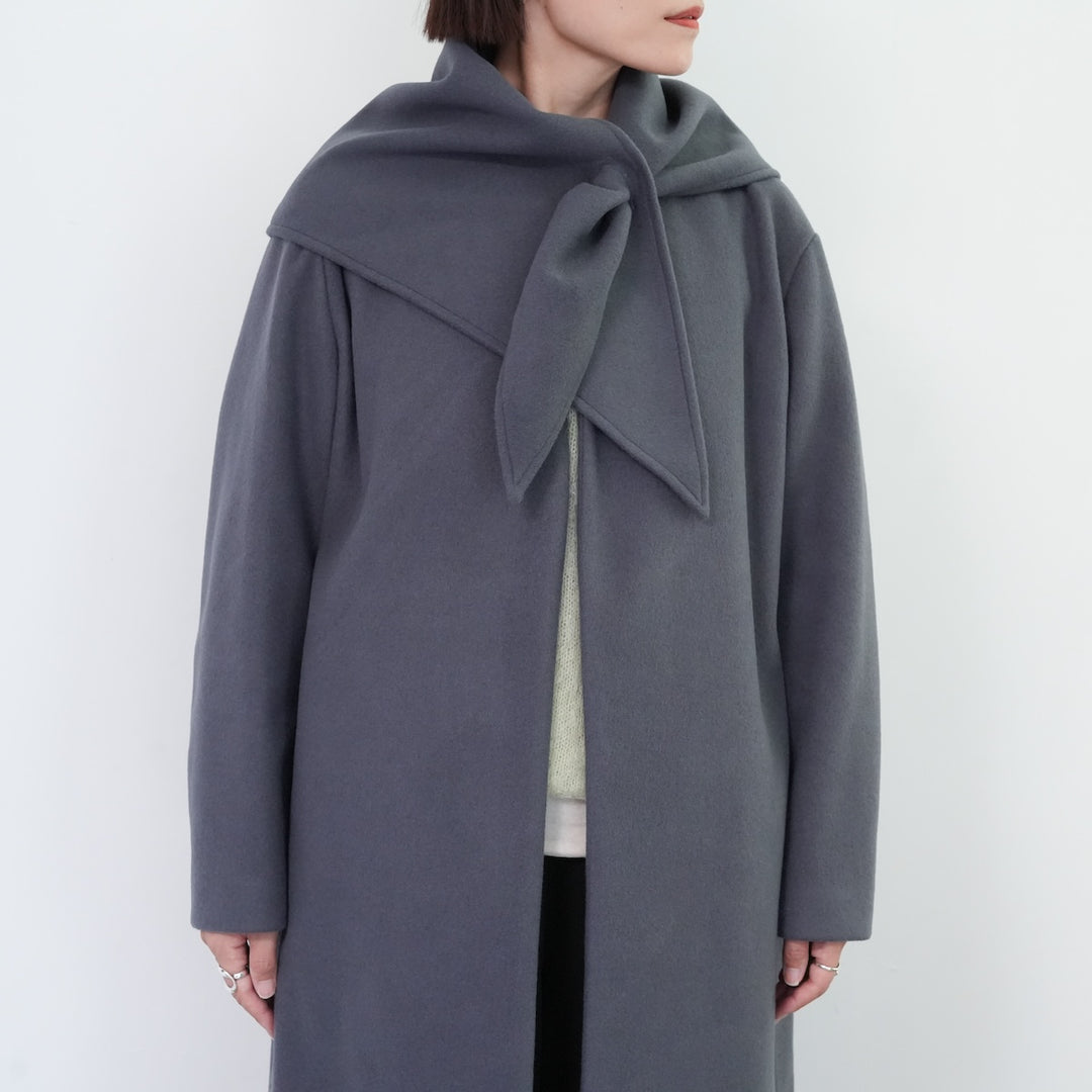 25AW】PHEENY Needle rever stretch scarf coat 