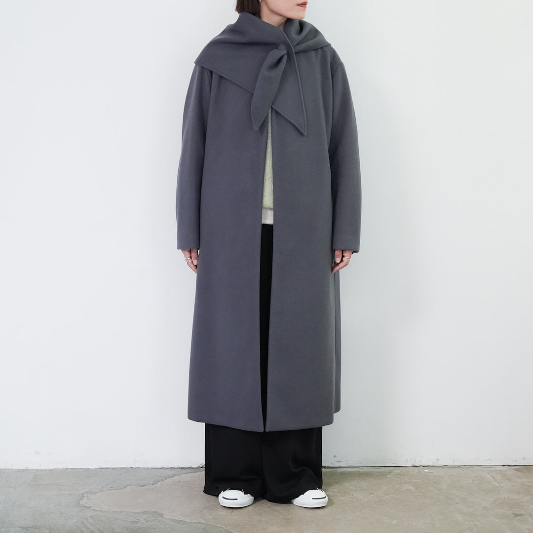 25AW】PHEENY Needle rever stretch scarf coat 