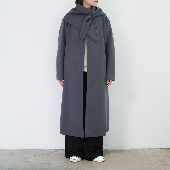 25AW】PHEENY Needle rever stretch scarf coat 
