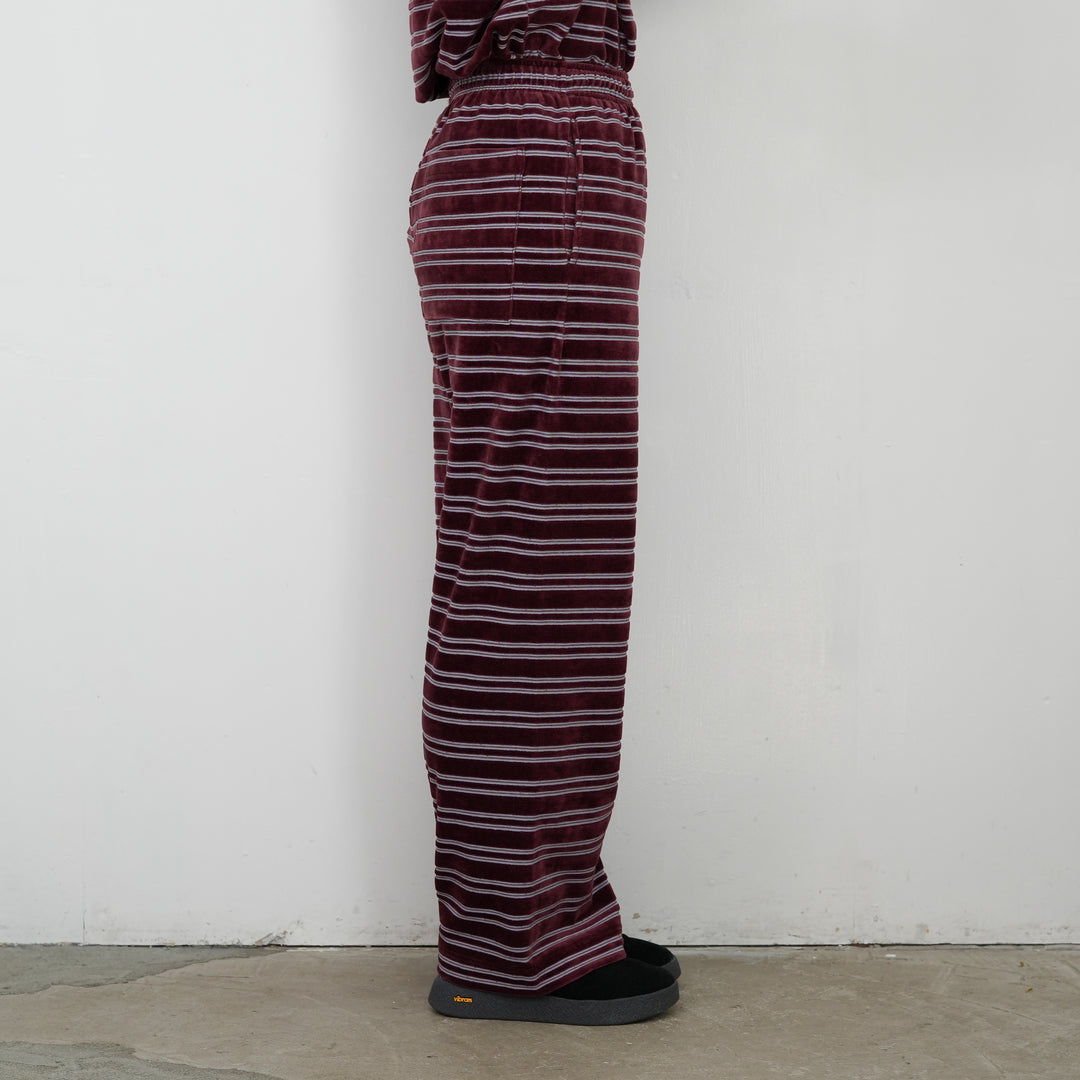 25AW】PHEENY Velvet border wide pants 