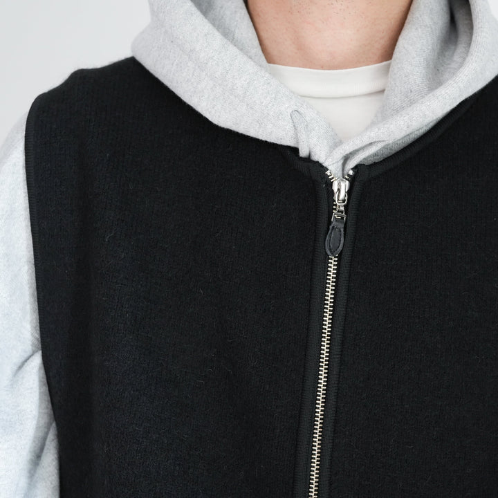 WALENODE Innocent YAK Zip-up vest 