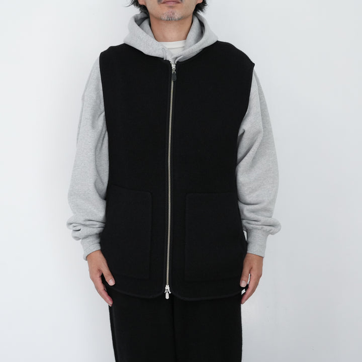 WALENODE Innocent YAK Zip-up vest 