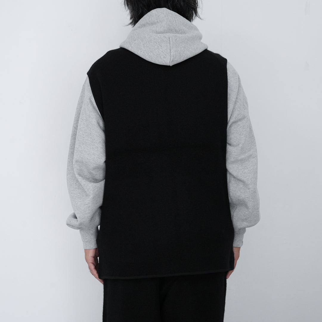 WALENODE Innocent YAK Zip-up vest 